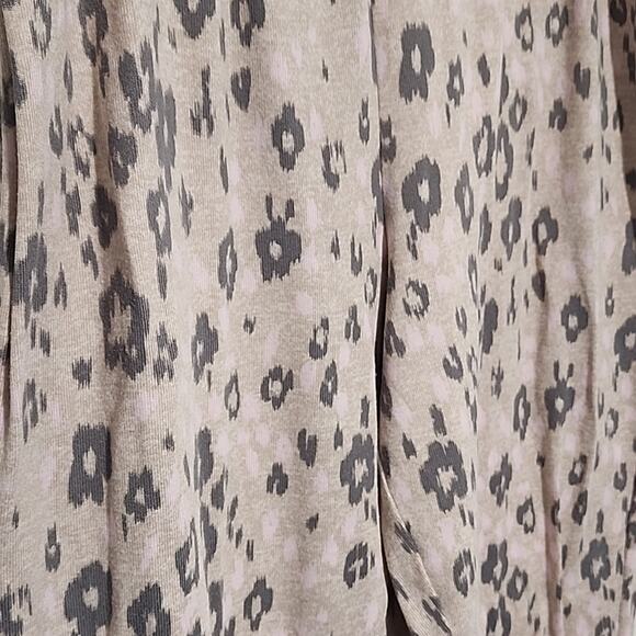 Cuddl Dud Jogger Style Size Large Pink Cheetah Print Lounge Pants Comfort - Picture 2 of 10